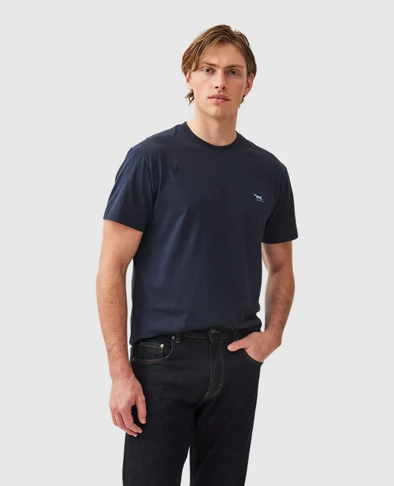 Rodd and Gunn The Gunn T-Shirt in Midnight-2