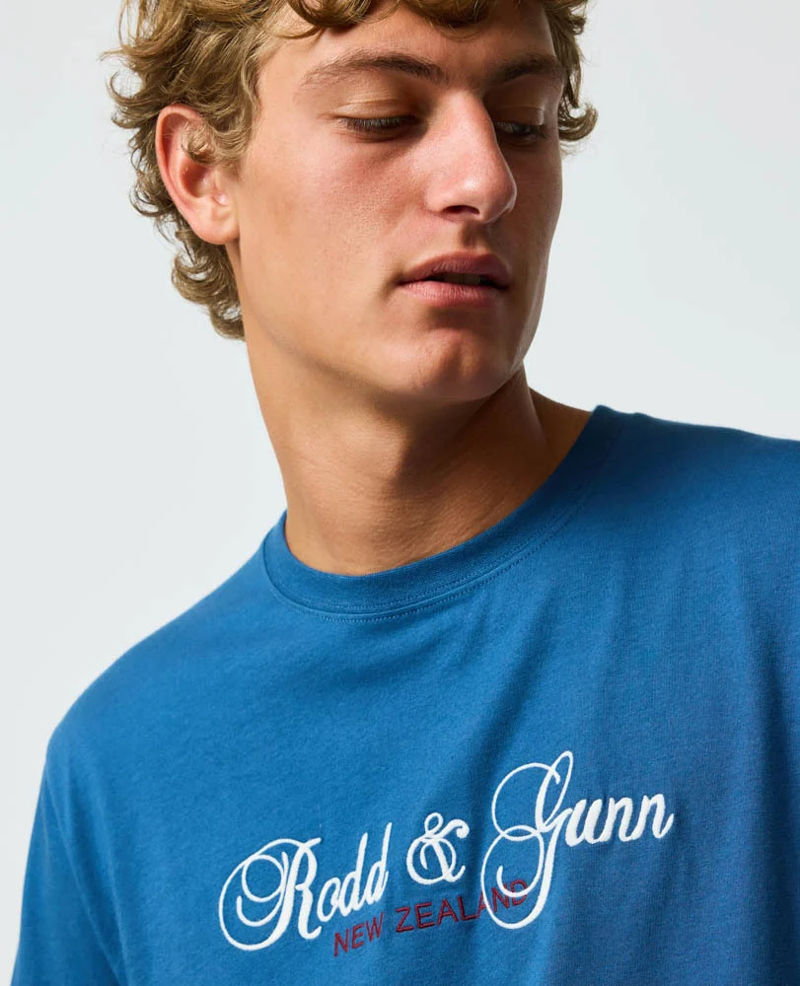 Rodd and Gunn Wendon Valley T-Shirt in Denim-5