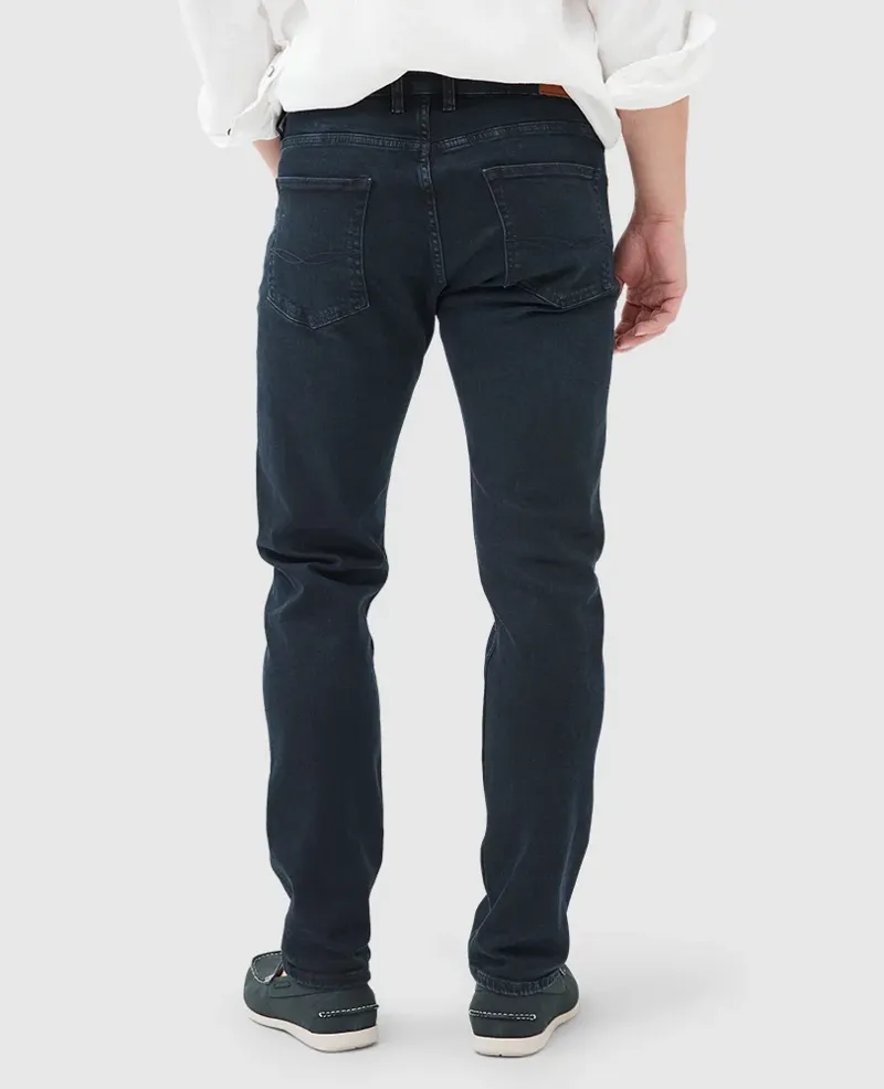 Rodd and Gunn Weston Straight Italian Denim in Blue/Black-2