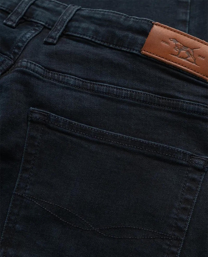 Rodd and Gunn Weston Straight Italian Denim in Blue/Black-4