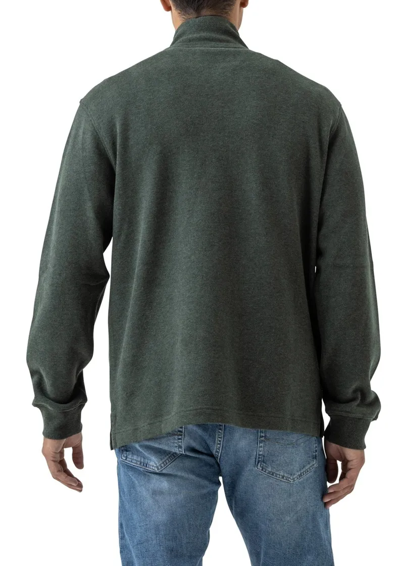 Rodd and Gunn Alton Ave 1/4 Zip Sweat in Forest-3