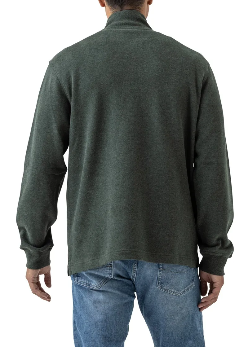 Rodd and Gunn Alton Ave 1/4 Zip Sweat Forest-2