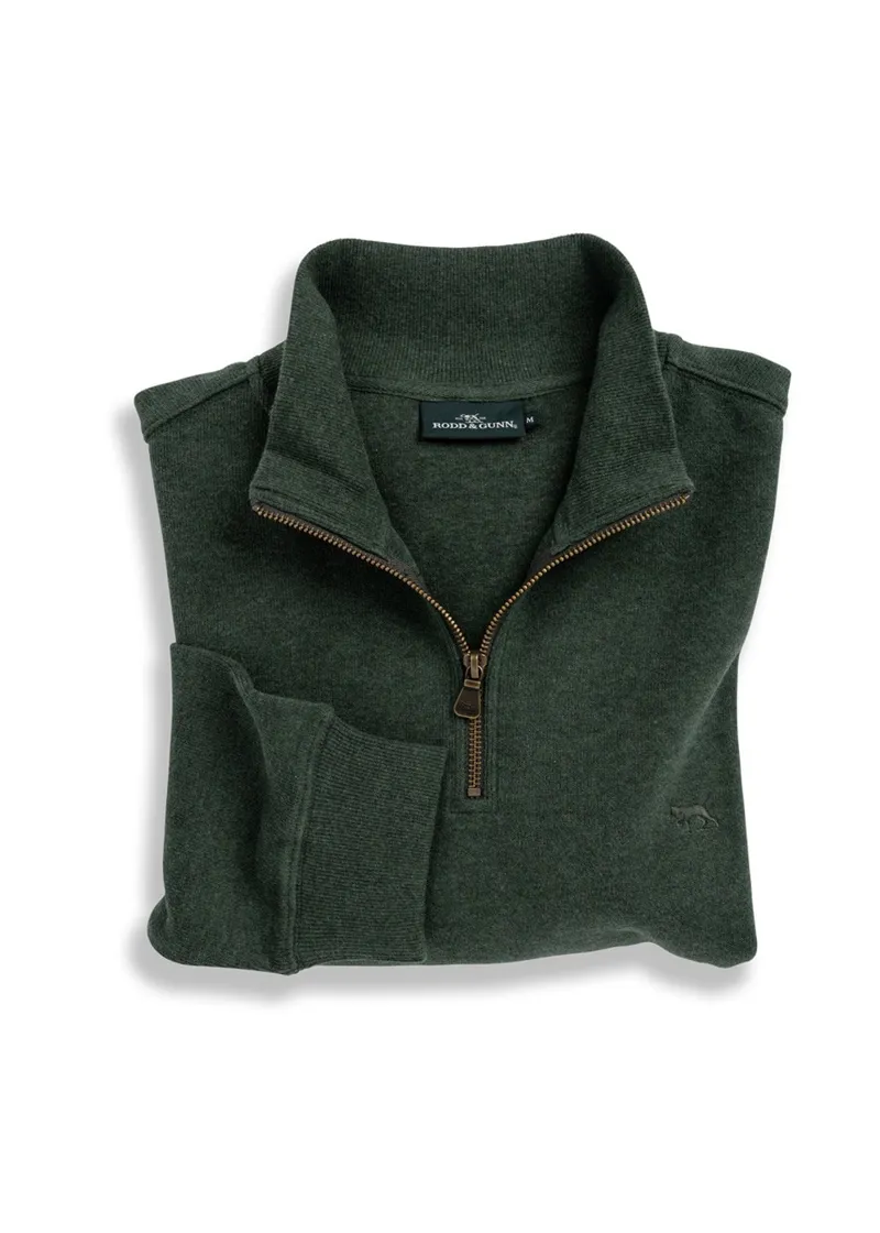 Rodd and Gunn Alton Ave 1/4 Zip Sweat Forest-3