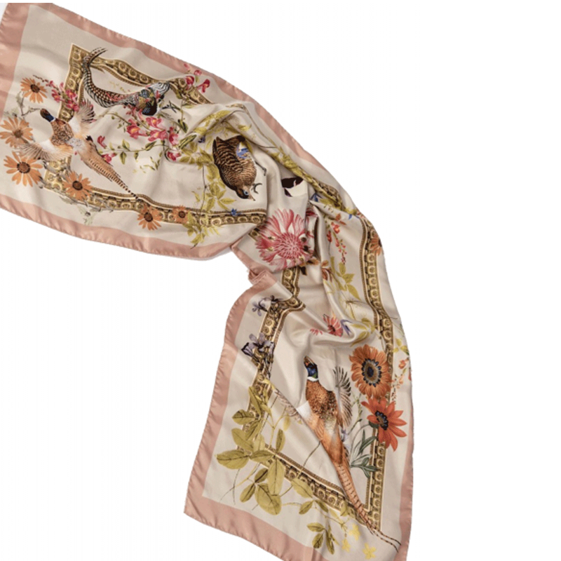 Hartwell Sabrina Silk Scarf Peach-1