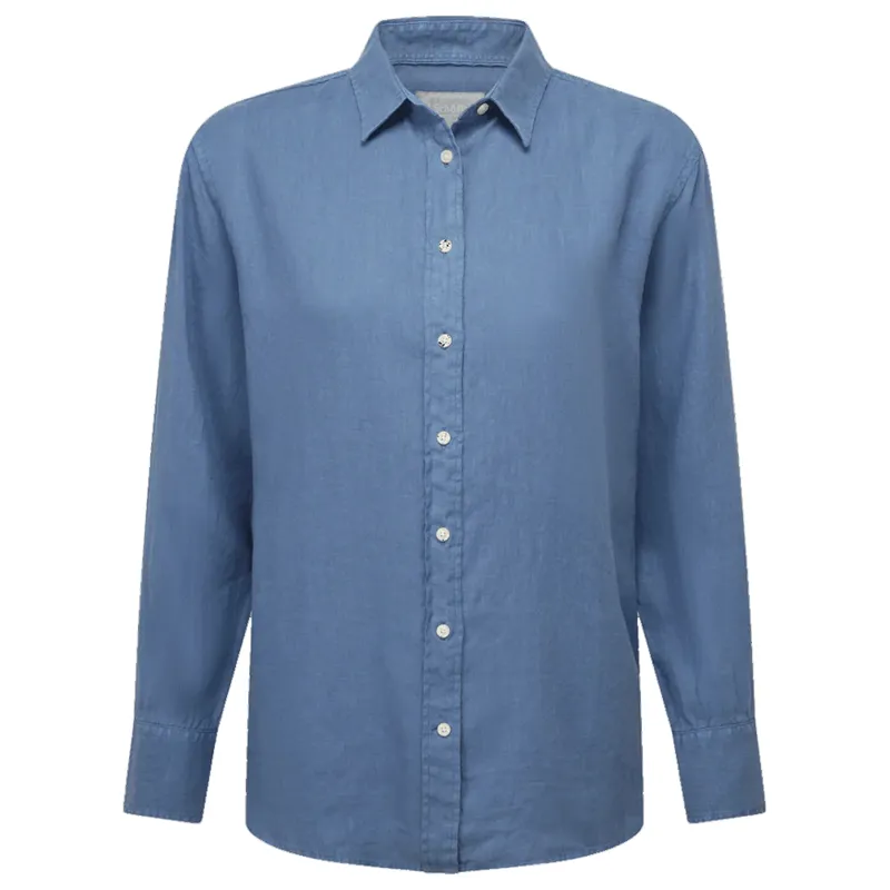 Schoffel Salthouse Linen Shirt French Navy
