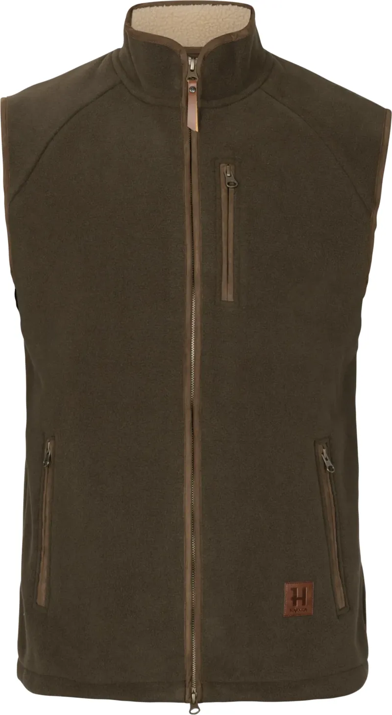 Harkila Sandhem Sherpa Fleece Waistcoat Willow Green