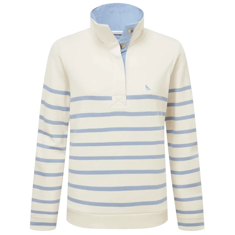 Schoffel Sandown Sweatshirt Pale Stone Stripe