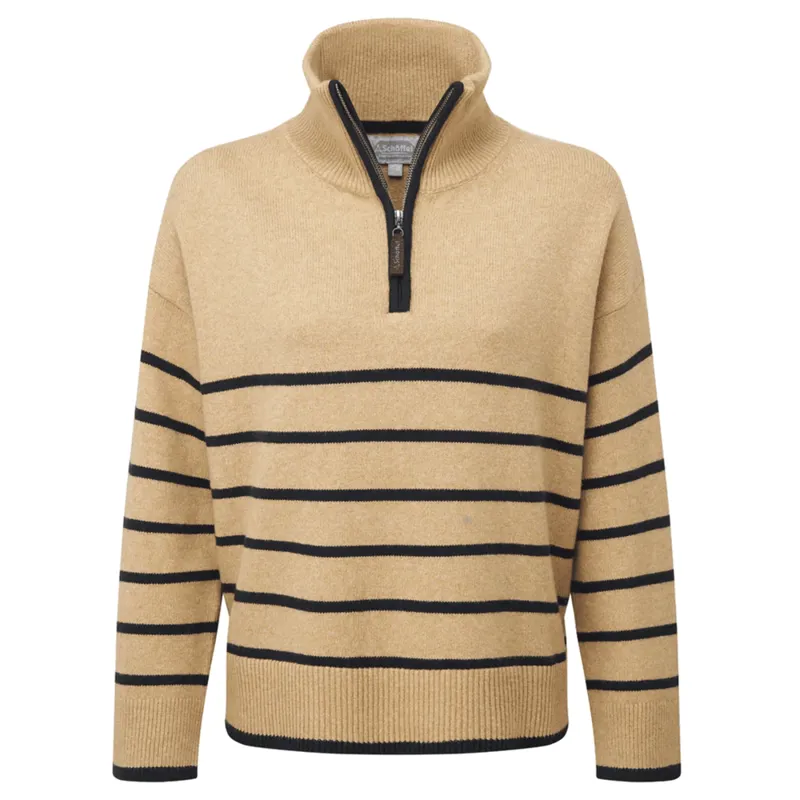 Schoffel Sandsend 1/4 Zip Jumper Warm Sand