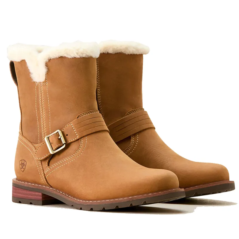 Ariat Savannah Sherpa Waterproof Boot Carmel Tan