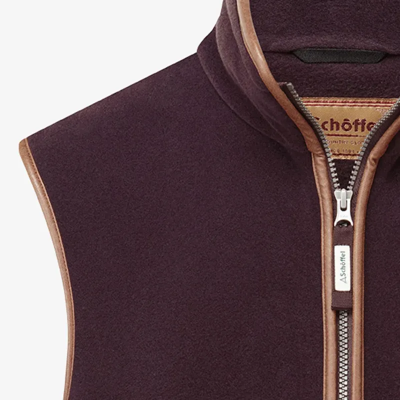 Schoffel Oakham Fleece Gilet Port-1