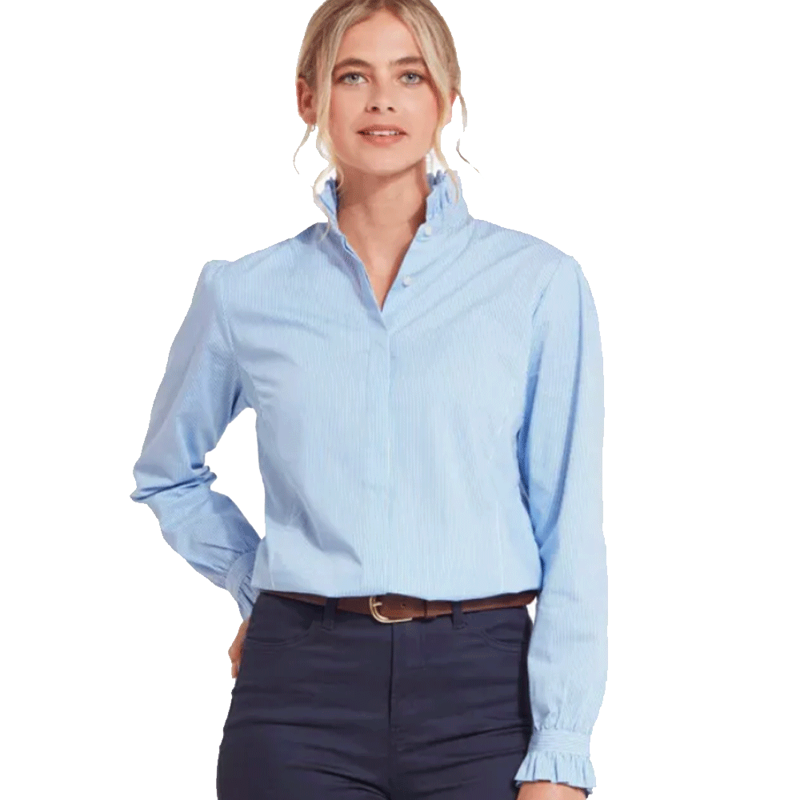 Schoffel Fakenham Shirt Light Blue Stripe-1