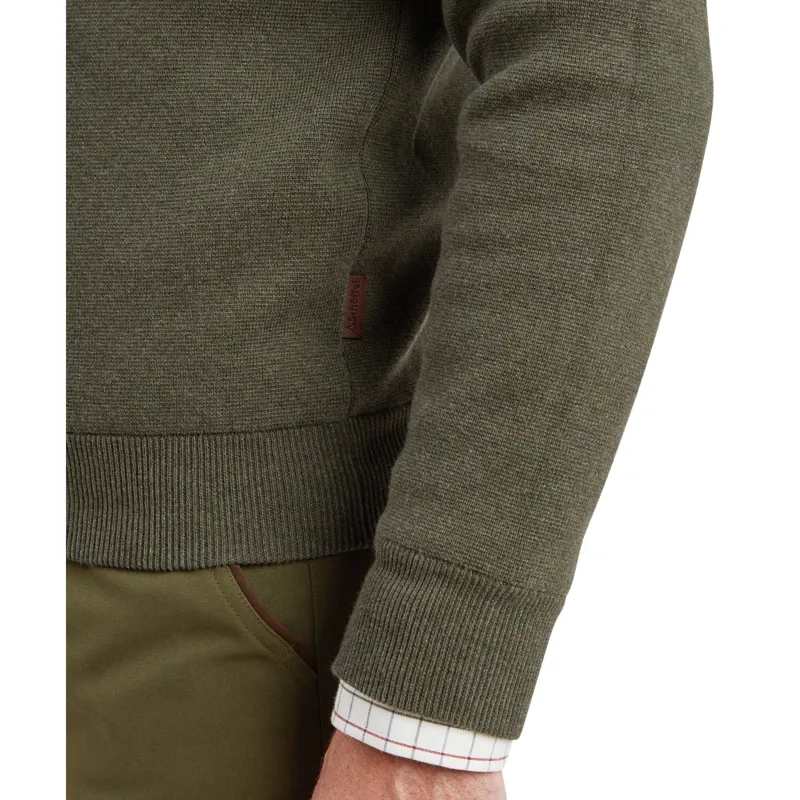 Schoffel Country Angus Aerobloc 1/4 Zip Jumper in Woodland-1