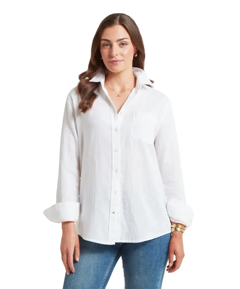 Schoffel Country Ashdon Shirt in Soft White-1