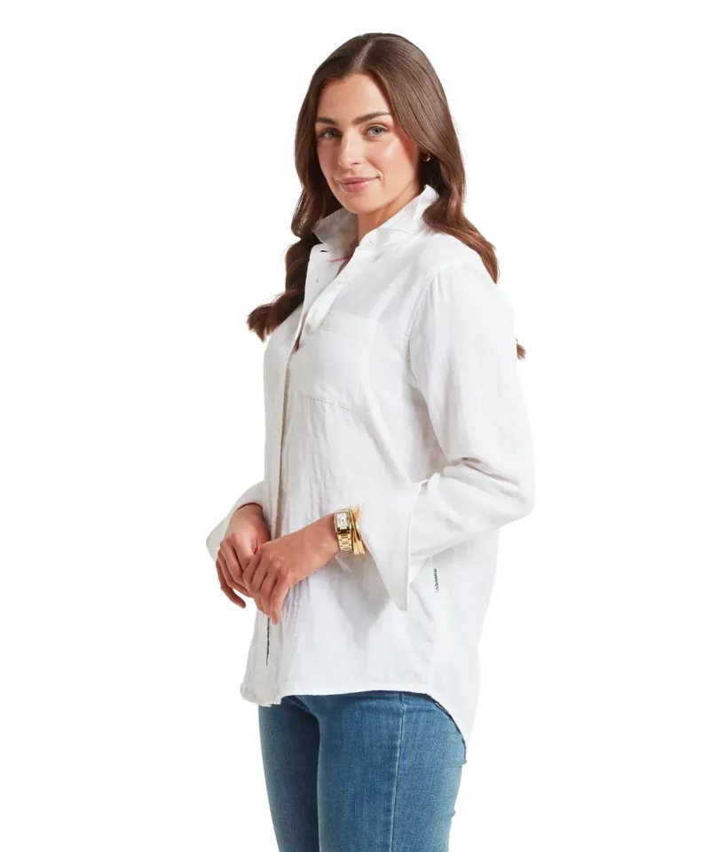 Schoffel Country Ashdon Shirt in Soft White-2