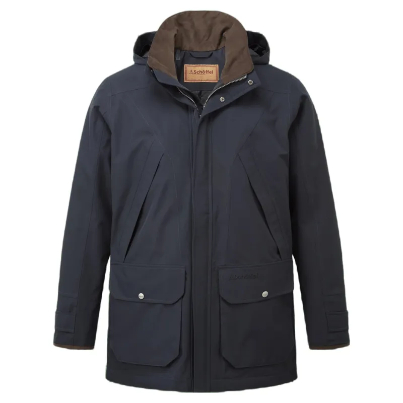 Schoffel Country Barrow Country Coat in Carbon Navy