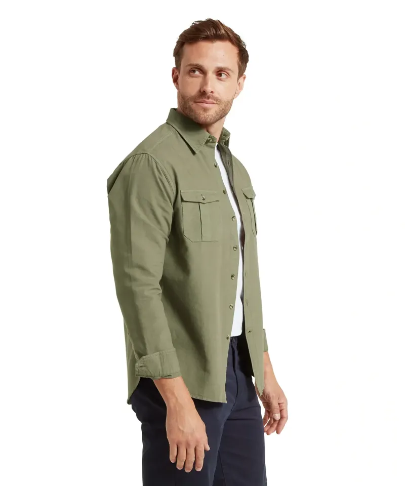 Schoffel Country Battlesbridge Shirt in Beetle Green-3
