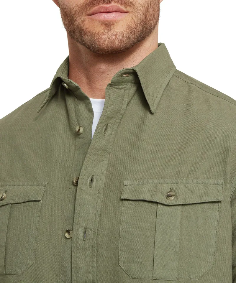 Schoffel Country Battlesbridge Shirt in Beetle Green-5