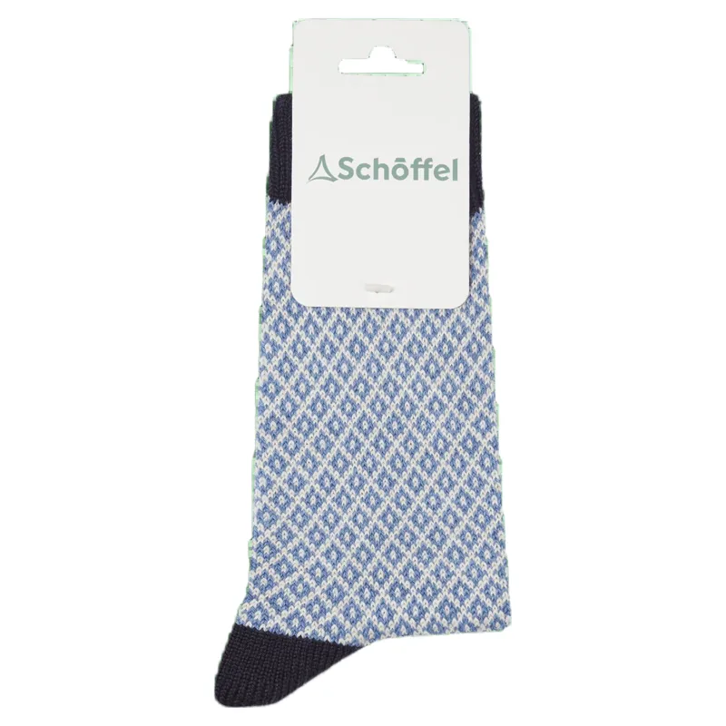 Schoffel Country Braemar Sock 4-7 in Blueberry