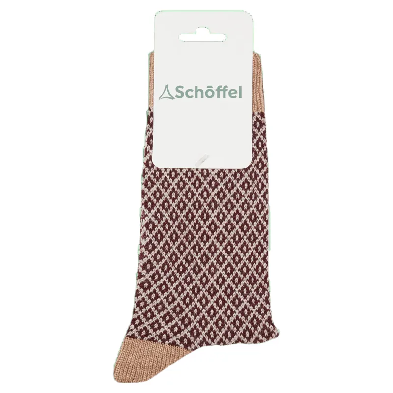 Schoffel Country Braemar Sock 4-7 in Dark Sand