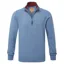 Schoffel Country Calton Cotton Cashmere 1/4 Zip Jumper in Lake Blue