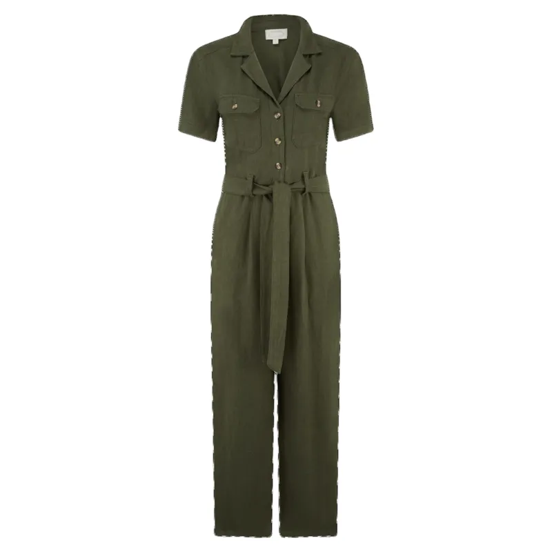 Schoffel Country Daisy Jumpsuit in Beetle Green