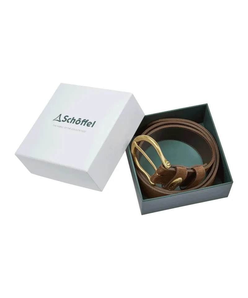 Schoffel Country Dovedale Chocolate Suede Belt -1