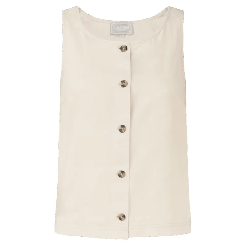Schoffel Country Elsworth Linen Top in Oat