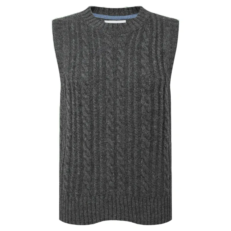 Schoffel Country Evie Sleeveless Jumper in Charcoal