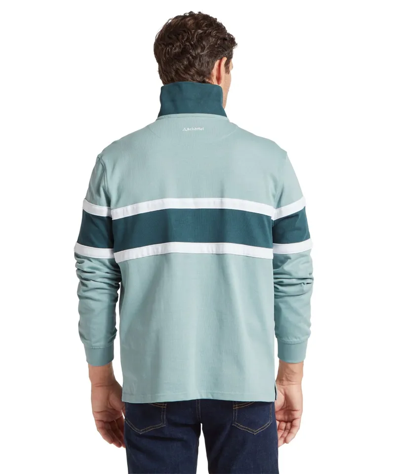 Schoffel Country Exmouth Heritage Quarter Zip Powder Blue-3