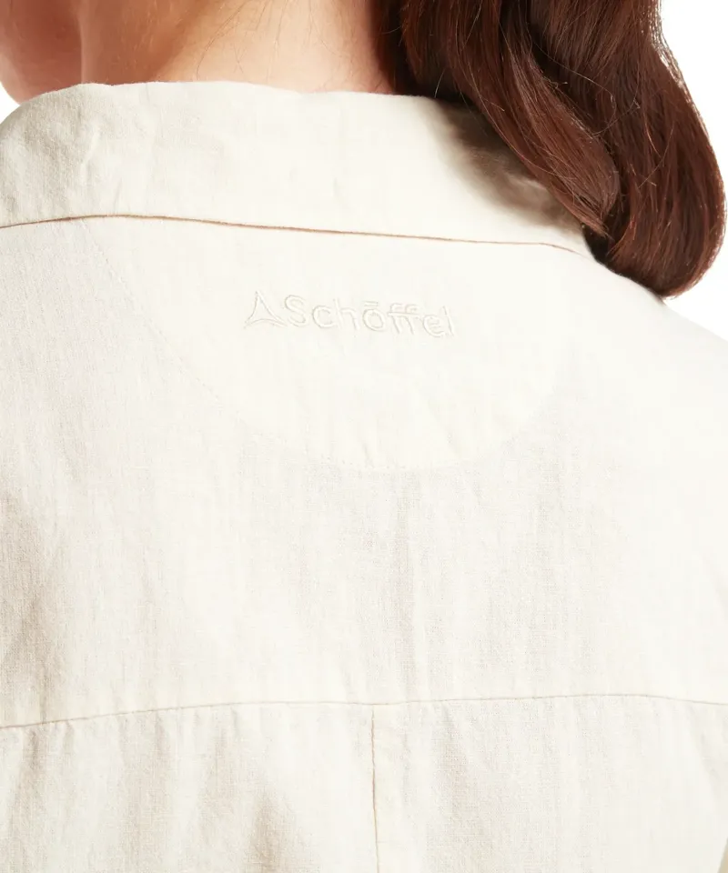 Schoffel Country Fleur Linen Dress in Oat-6