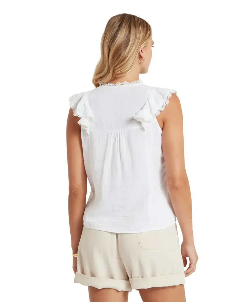 Schoffel Country Jasmine Blouse in Soft White-4