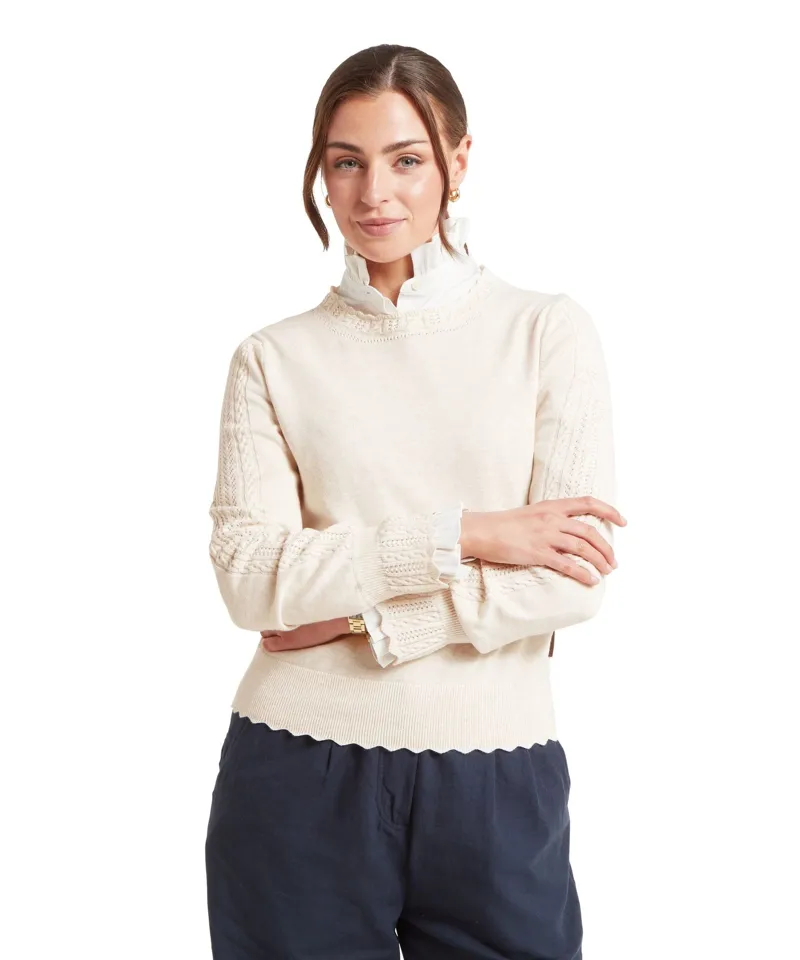 Schoffel Country Leyburn Jumper in Dove-1