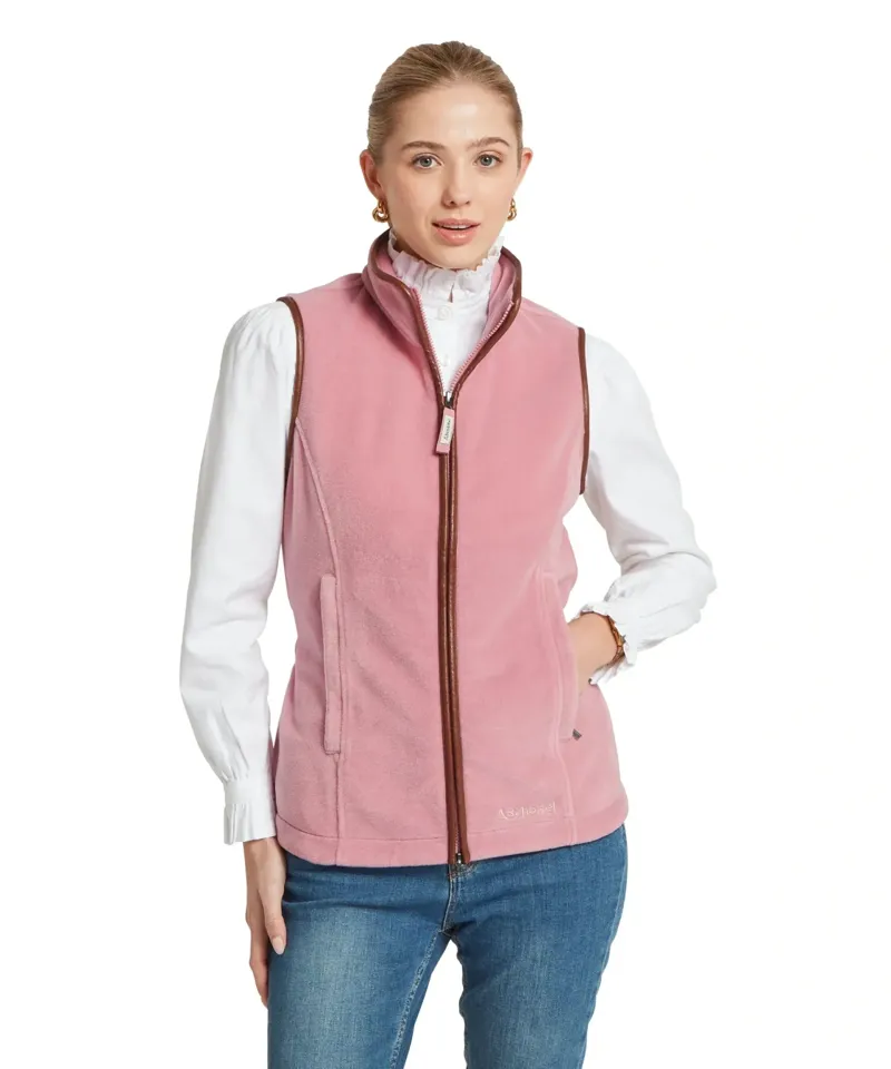 Schoffel Country Lyndon II Fleece Gilet in Antique Rose-1