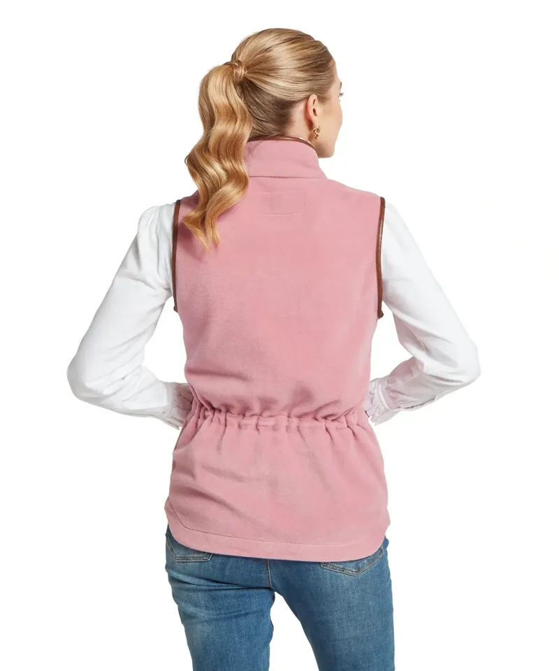 Schoffel Country Lyndon II Fleece Gilet in Antique Rose-4