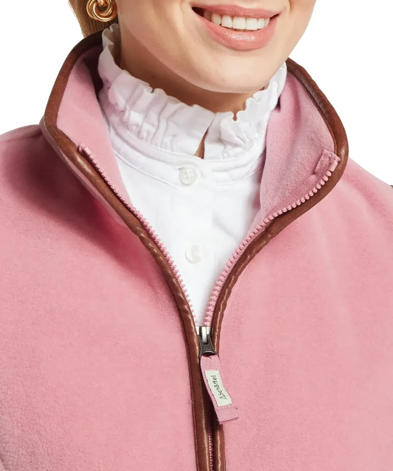 Schoffel Country Lyndon II Fleece Gilet in Antique Rose-6