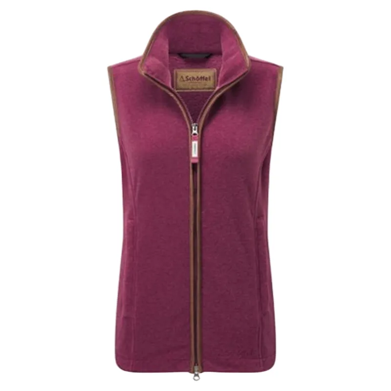Schoffel Country Lyndon II Fleece Gilet in Mulberry