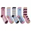 Schoffel Country Lyndon Mix Women's Bamboo Sock Box of 5 4-7 in Pink