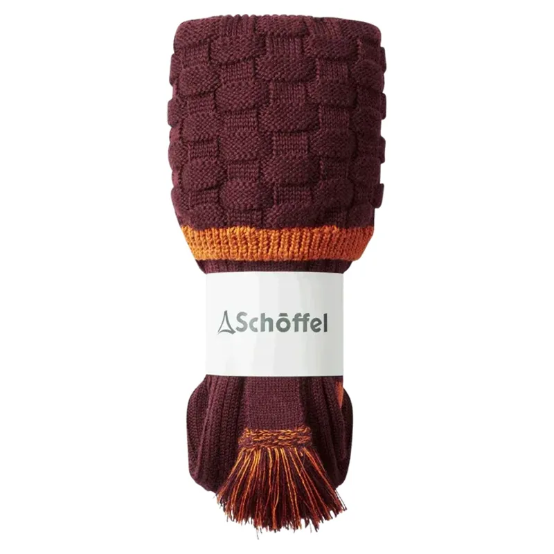 Schoffel Country Men's Teigh Shooting Socks in Wine