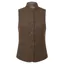 Schoffel Country Millport Tweed Nehru Waistcoat in Chocolate Herringbone Tweed