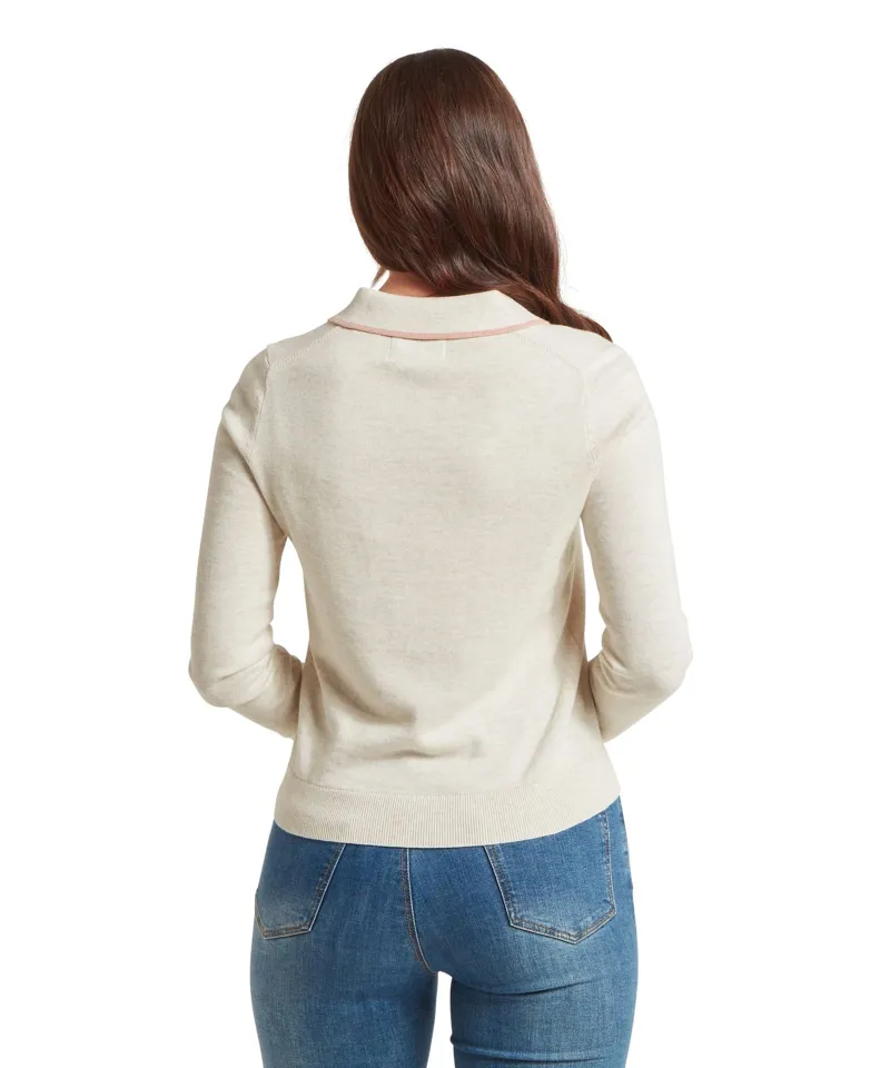 Schoffel Country Portloe Jumper in Dove-4