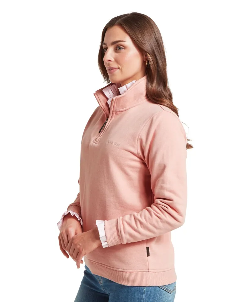 Schoffel Country Sennen Cove Sweatshirt in Pale Rose-3