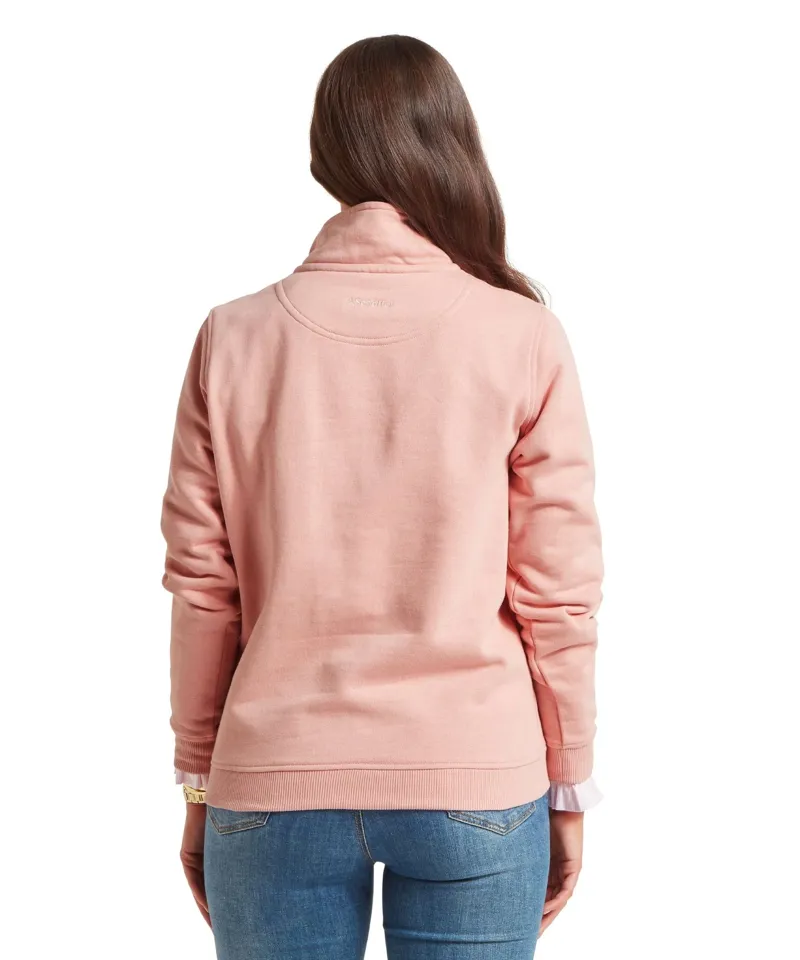 Schoffel Country Sennen Cove Sweatshirt in Pale Rose-4