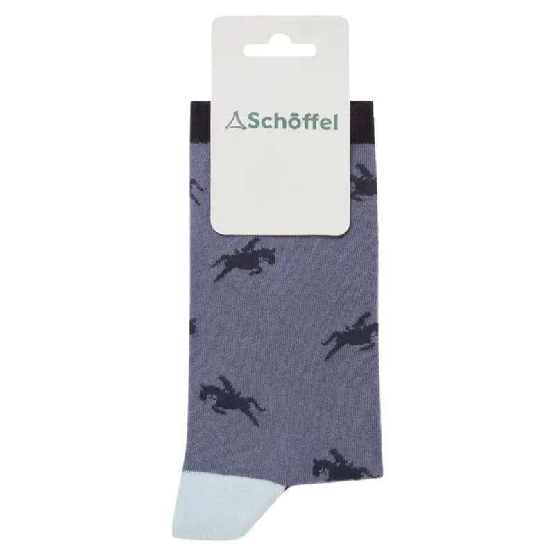 Schoffel Country Single Cotton Sock Horse in Navy