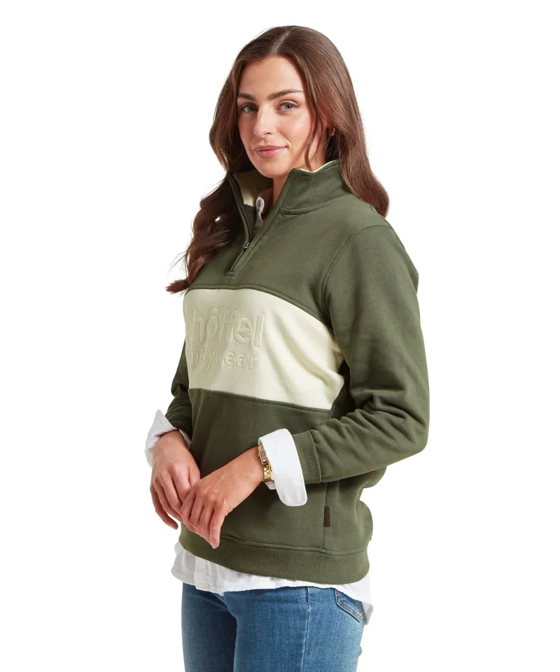 Schoffel Country St Agnes Sweatshirt in Beetle Green-3