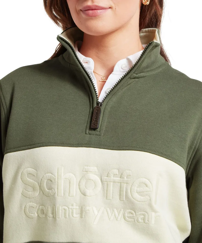 Schoffel Country St Agnes Sweatshirt in Beetle Green-5