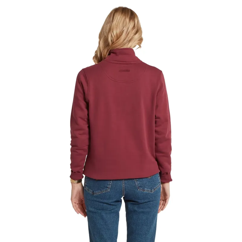 Schoffel Country St Issey Ladies Sweatshirt in Burgundy-4