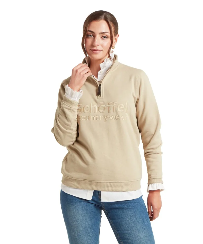 Schoffel Country St Issey Sweatshirt in Cobblestone-1