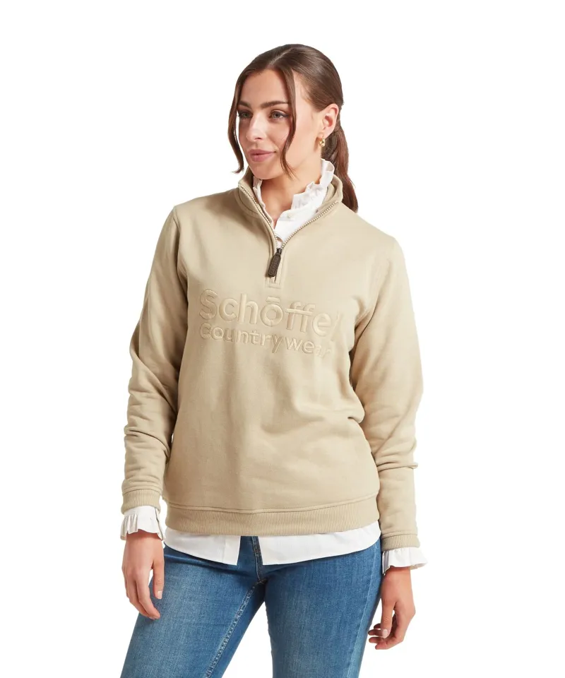 Schoffel Country St Issey Sweatshirt in Cobblestone-2