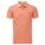Schoffel Country St Ives Garment Dyed Polo Shirt in Coral Peach