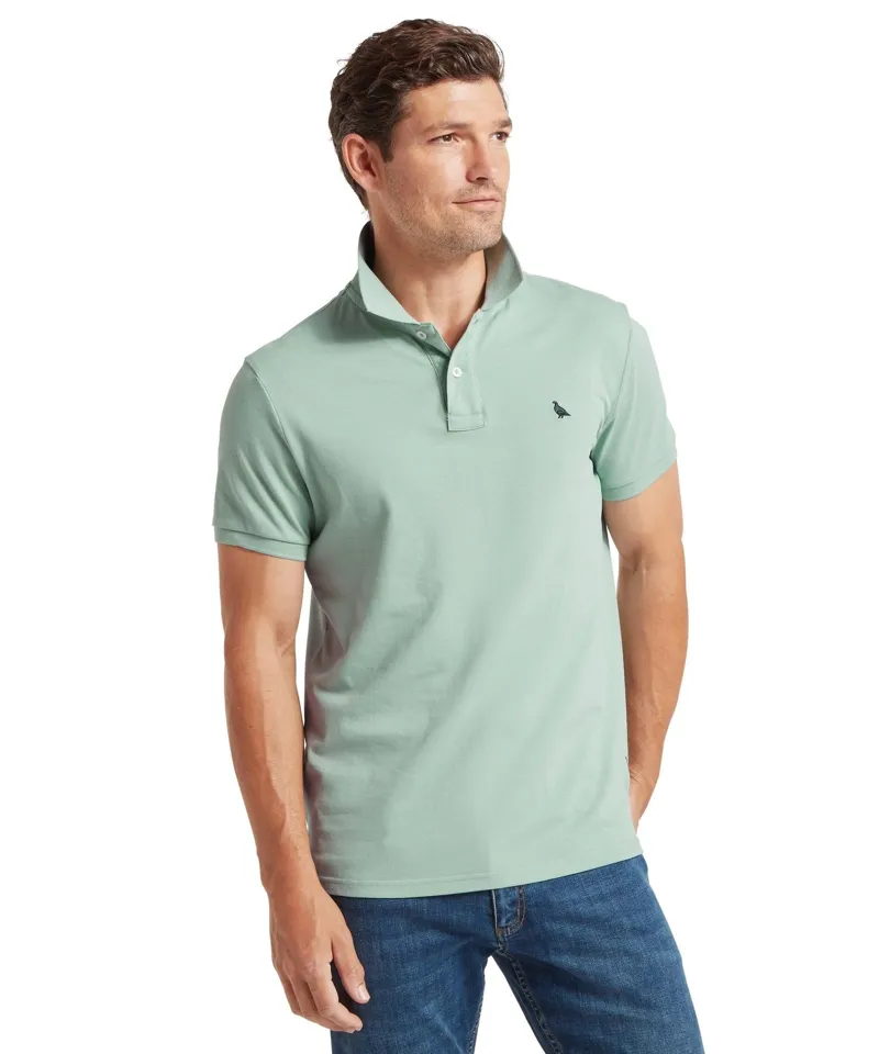 Schoffel Country St Ives Polo Shirt in Surf Blue-1